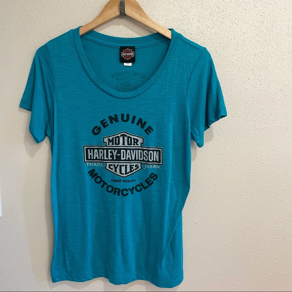 Harley-Davidson Teal Blue Tee Shirt M